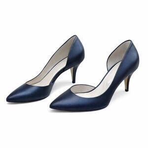 Hobbs London Black Leather D'Orsay Pumps‎ Heels US 8.5 EU 38.5